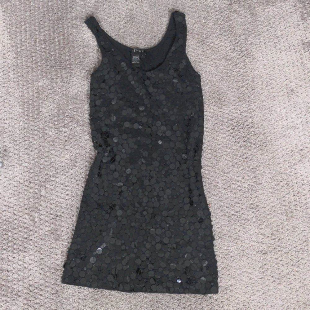 NWOT Venus Black Bodycon Dress Size S